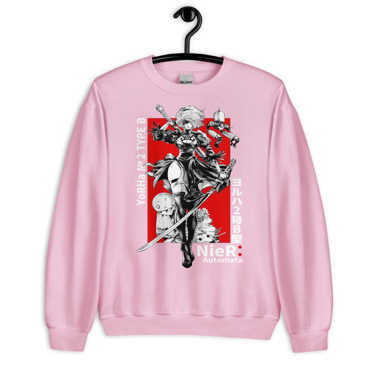 Nier Automata 2B YoRHa New Sweatshirt,Girl,Cyber Punk Waifu