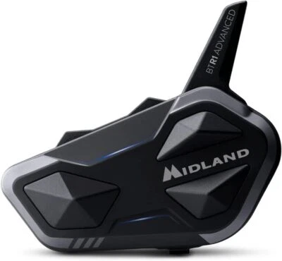 Midland BTR1 Advanced Singolo C1529 Interfono Casco Moto Bluetooth fino a 1.2km