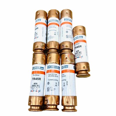 7 PK FERRAZ  SHAWMUT TR45R TRI-ONIC 45A 250VAC