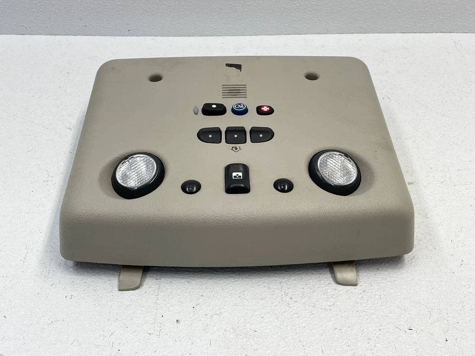 2003-2007 Hummer H2 Front Overhead Dome Light Lamp Switch Panel Trim 1489 OEM - Image 3 of 4