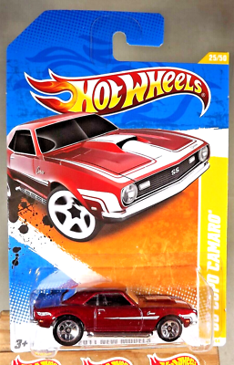 Hot Wheels '68 Camaro Cup – 1:64 Modellauto, Neue Modelle 2011, Rotes Sammlerstück