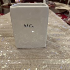 Rae Dunn Artisan Collection by Magenta Desktop Decor Pen/Pencil Holder   Write.