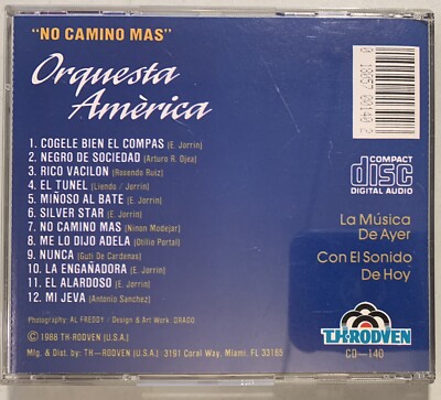 Orquesta America - No camino mas CD 1988 TH Rodven Latin Cha Cha