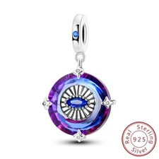 MULA 925 Sterling Silver DIY Charm CZ Colorful Eye For Women Bracelet Jewelry