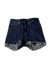 American Eagle Jean Hi-Rise Shortie Shorts Next Level Stretch Cutoff size 00