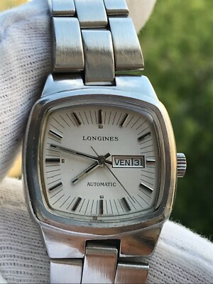longines day date automatic watch