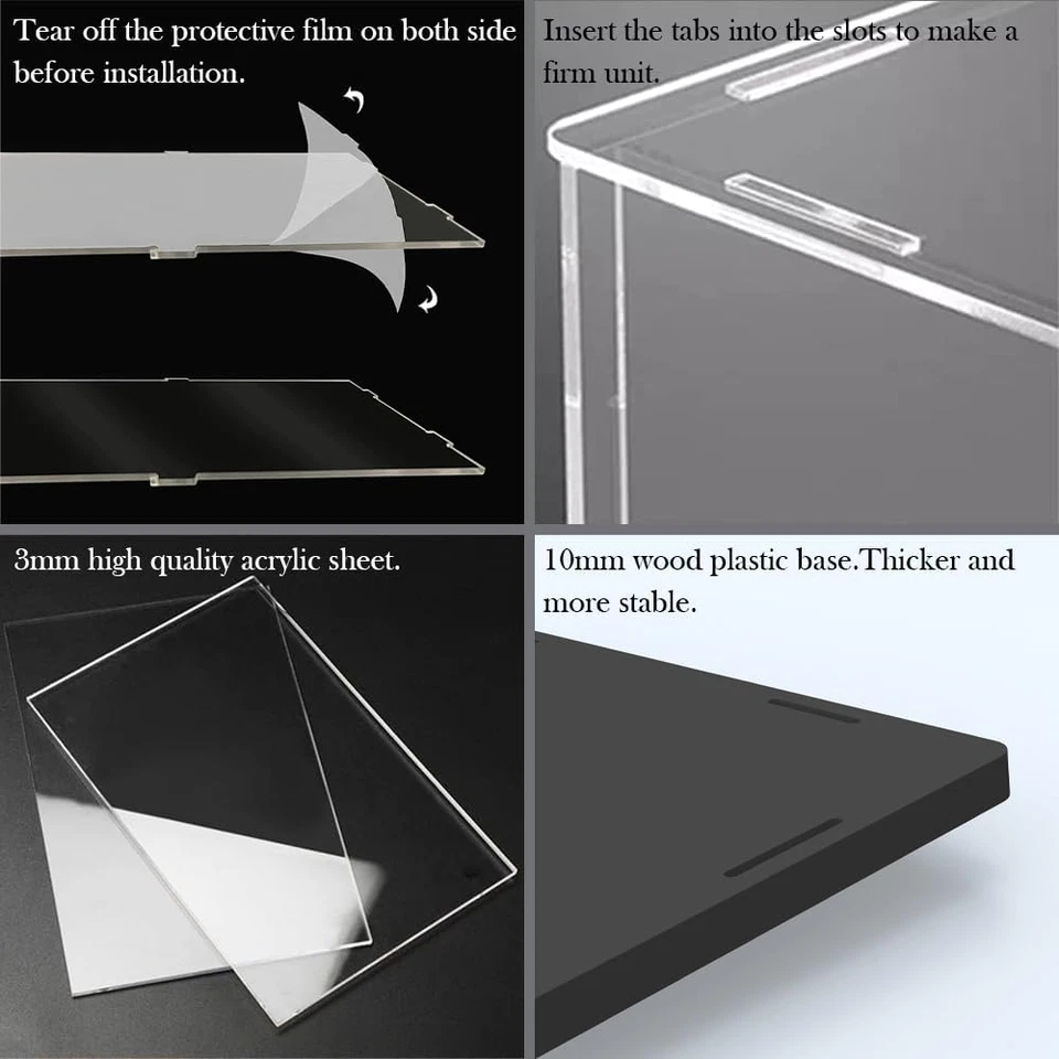 Vetrina a 5 Ripiani in Acrilico Trasparente per Modelli, Mini Personaggi, Pop Ma - Immagine 3 di 4