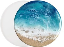 Large Circular Tray epoxy Resin Mold DIY Casting Silicone Blue