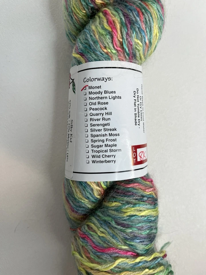 Cherry Tree Hill Silky Kid Skein Of Yarn Monet Silk Merino Mohair Nylon Blend - Image 4 of 4