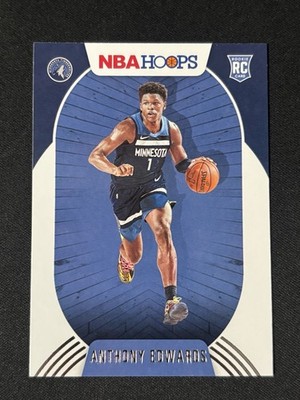 2020-21 Panini NBA Hoops - Anthony Edwards #216 (RC) Minnesota T-Wolves Rookie