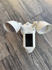 Ring Floodlight Cam Wired Plus Outdoor Full HD Surveillance Camera White