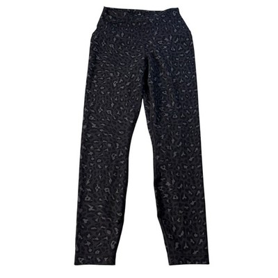 Yogalicious Black & Gray Leopard Everyday Luxe Tight High Rise Size Small 25''
