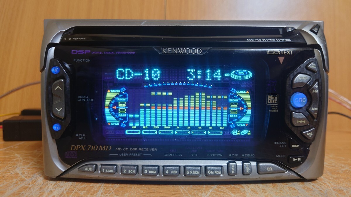 カーオーディオ KENWOOD DPX-710MD CD Kenwood DPX-710MD 2DIN CD MD Deck Player DSP/equalizer included