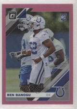 2019 Panini Donruss Optic Rookies Pink Prizm Ben Banogu #124 s6o
