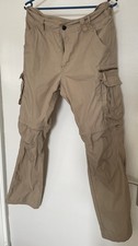 Herren Outdoor Hose, Decathlon Forclaz, Travel 100 modul beige, Größe M/L