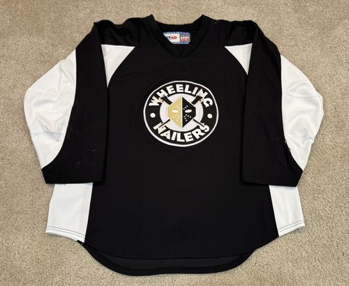 Wheeling Nailers Pro Stock Authentic Practice Worn ECHL Jersey AK Size 58