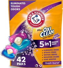 Arm & Hammer OxiClean Odor Blasters Laundry Detergent Paks 42 Count Fresh Burst