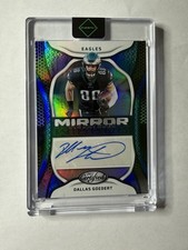 2022 Certified Mirror Signatures🔥Dallas Goedert🔥 Blue Auto #25/25
