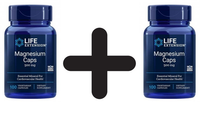 2 X Life Extension Magnesium Caps, 500Mg - 100 Vcaps (109,95 Eur/Kg)