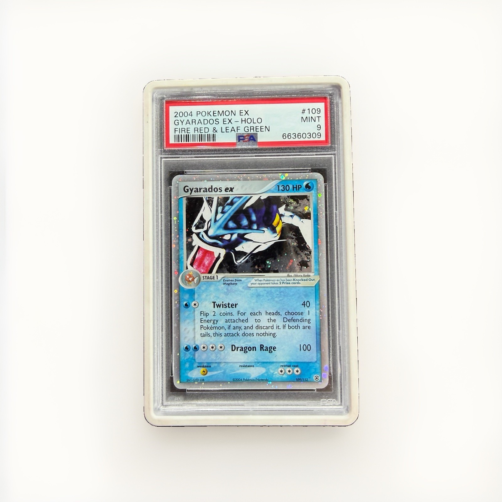 Pokemon Company Gyarados ex 109/112 EX FireRed & LeafGreen Holo PSA 9