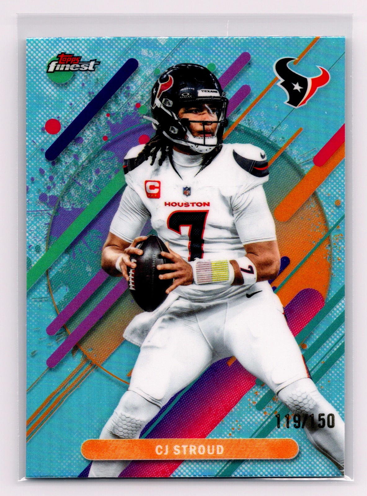 2025 Finest #234 CJ Stroud Sky Blue Refractor #/150