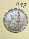 1910-S LINCOLN WHEAT CENT, low mintage date, "Fine" condition #998