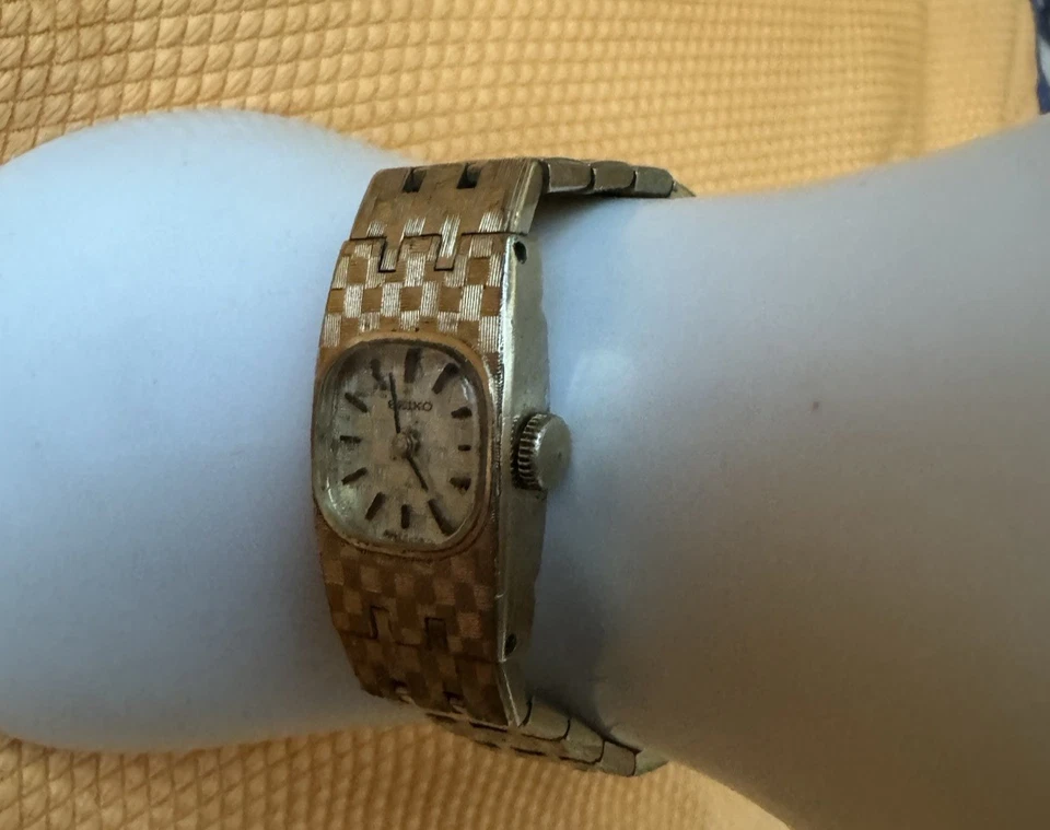 Seiko Damen Vintage Mechanische Handaufzug ,Vergoldete Armbanduhr 11-3399 /1970s - Bild 3 von 4