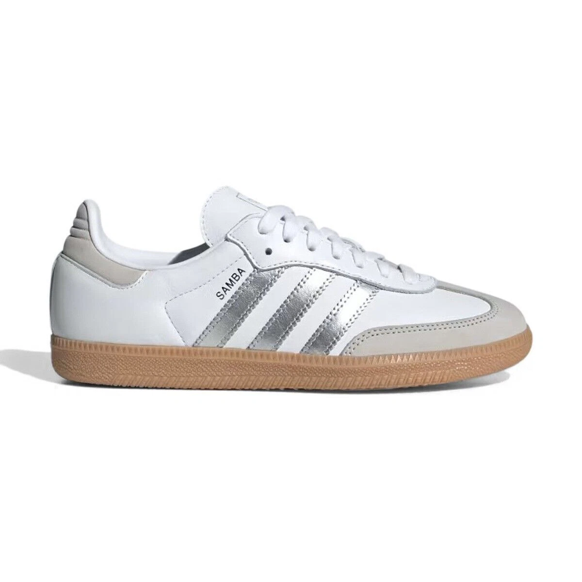 adidas Samba OG White Silver Metallic Grey W for sale | eBay