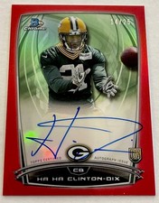 2014 Bowman Chrome Ha Ha Clinton-Dix Packers Red Refractor Autograph RC 14/25