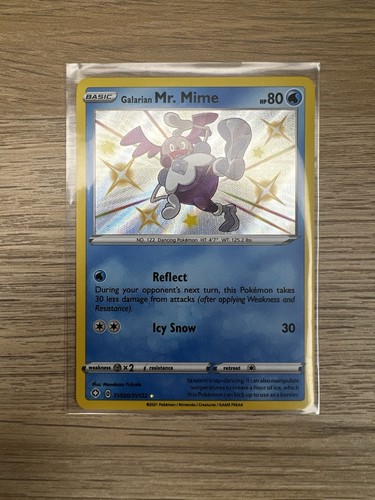 Pokemon Shining Fates "Galarian Mr. Mime" SV020/SV122 / Shiny Vault / Near Mint