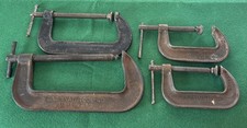 Vintage 4”, 6” & 8” Cincinnati Tool Co. C-Clamps Lot of 4 MADE IN USA
