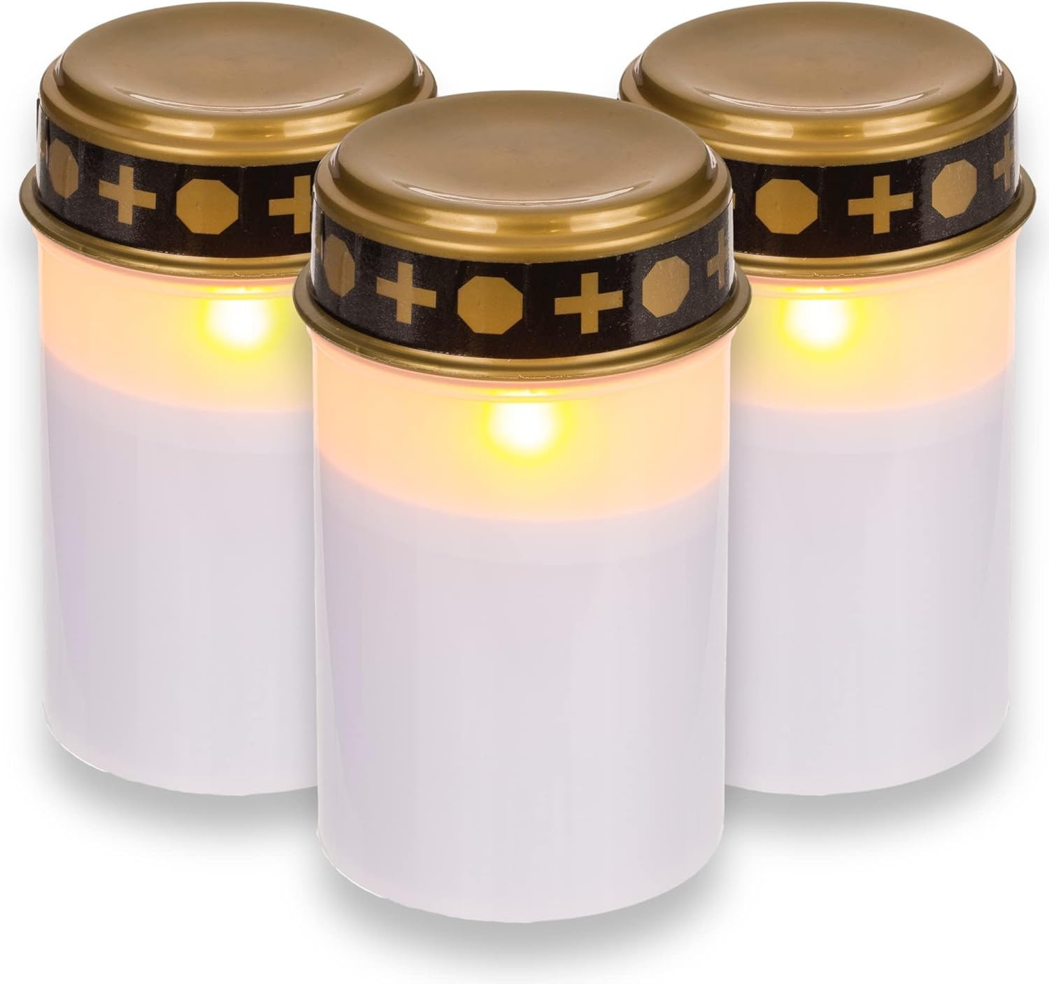 Lumini Funerali a LED per Esterni: Effetto Fiamma Tremolante a Batteria