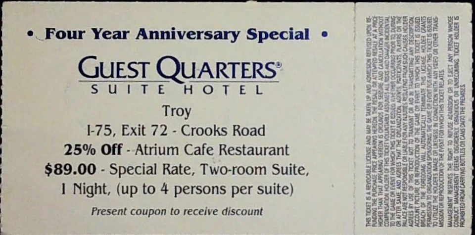 Reggie Miller NBA Playoff Debut Pacers Pistons Ticket Stub 1st Game A 4/26/1990 - Image 2 of 2