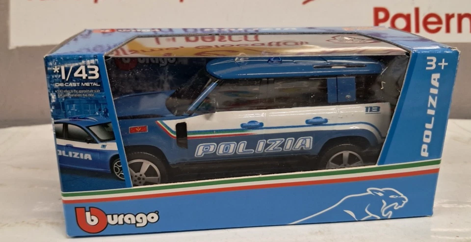 BURAGO 1/43 - LAND ROVER DEFENDER - POLIZIA di STATO - Immagine 2 di 2