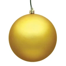 Vickerman N590637DMV 2.4 in. Honey Gold Matte UV Christmas Ornament Ball - 24...