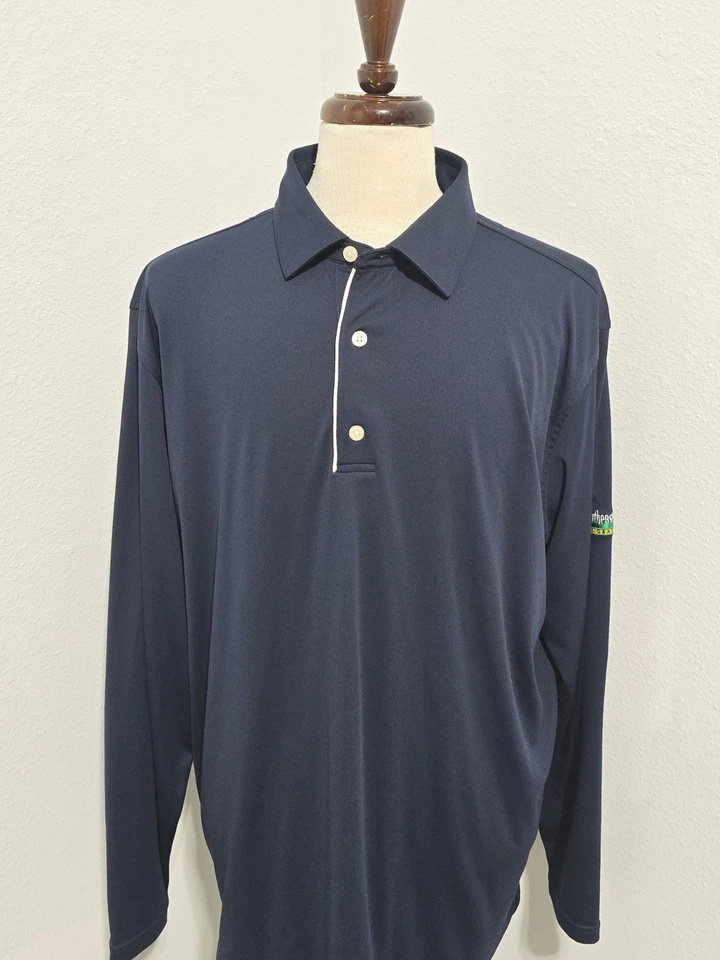 Polo de golfe Footjoy manga longa masculino tamanho 2XL - Imagem 2 de 4