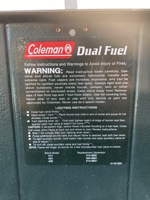 Coleman Powerhouse 414 Dual Fuel 2-Burner Camping Stove Works