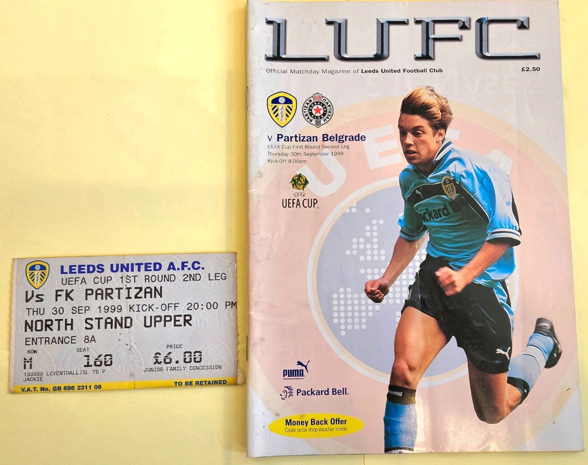 TICKET: Leeds United v Troyes France (UEFA Cup) 2001/2002