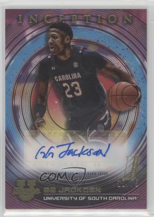 2022 Bowman Inception University Fuchsia Foil 19/75 GG Jackson #BIA-GJ Auto 1ai1