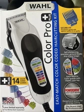 Wahl Chrome Pro Corded Men Hair Clippers Complete Home Barber HairCutting Kit