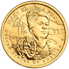 2025-D Mary Kawena Pukui Sacagawea Native Dollar $1 Coin Denver Mint NAD25