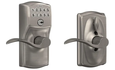 SCHLAGE FE595 CAM 619 ACC Camelot Keypad Entry with Flex-Lock and Accent Lever