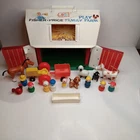 Vintage Fisher Price Barn, Figures And Animals
