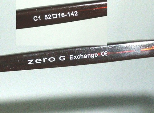 ZERO G EXCHANGE EYEGLASSES RIMLESS brown copper FRAMES WOMENS - Picture 4 of 4