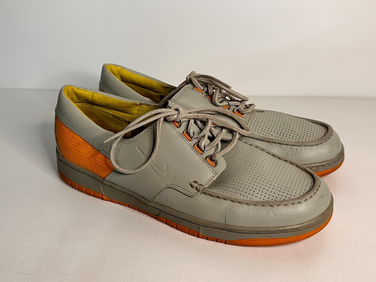 スポーツ Nike Mr. Shoe Story Nike Mad Jibe (313264-081) Gray Orange Retro Boat Shoes Men