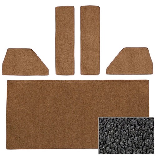 1948-52 Ford F1, F2, F3, F4 Die-cut Rear Accessory Set Loop Carpet! - Picture 32 of 41