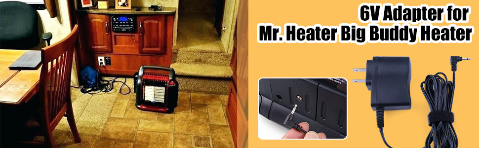 DC AC Power Adapter for Mr Heater MH18B Big Buddy & Tough Buddy Heater 6 Volt US