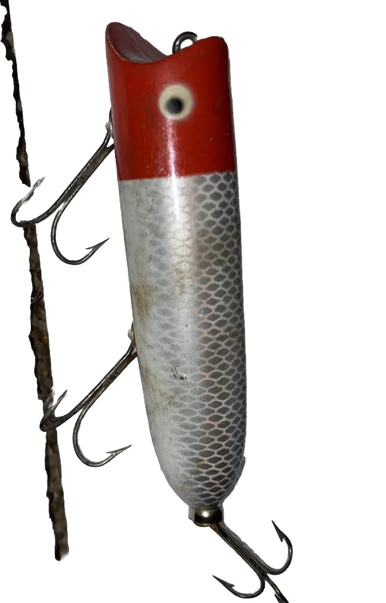 ルアー・フライ Heddon DOWAGIAC Wood Lucky 13 Heddon Lucky 13 2500 Vintage 1920s Wooden Fishing Lure with
