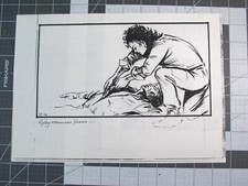 storyboard vintage années 80 Aliens film LA Effects production 1ère génération copie d'occasion 4F