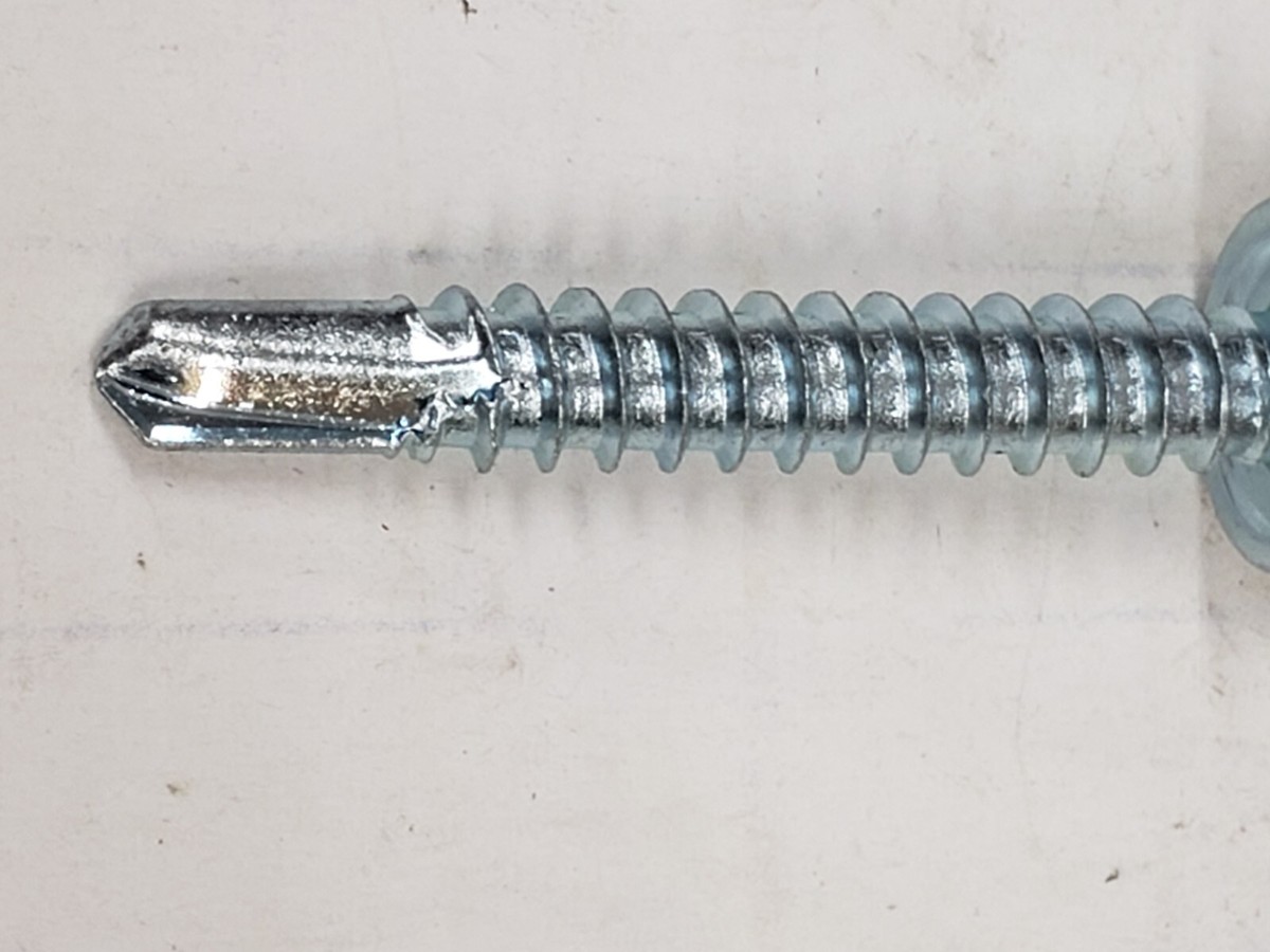 Bx/100 Hillman 560334 ZP Hex Head Self Drilling Screw 10-16